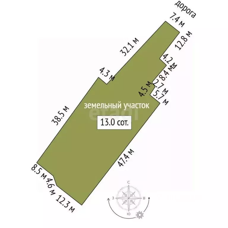 Участок в Москва д. Шельбутово, 24 (13.03 сот.) - Фото 1