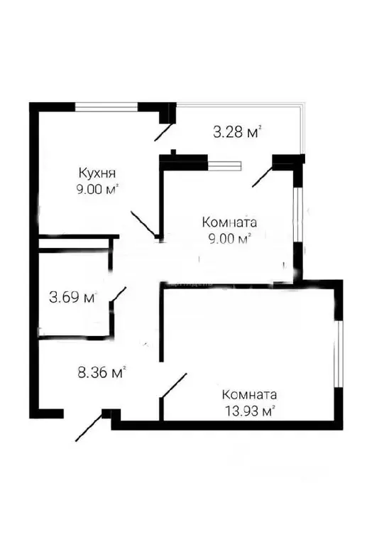 2-к кв. Воронежская область, Воронеж Ростовская ул., 67 (43.6 м) - Фото 1