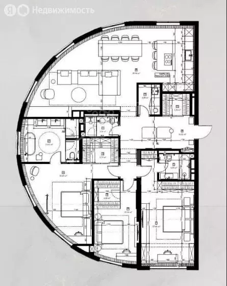4-комнатная квартира: Москва, Погодинская улица, 2 (182 м) - Фото 1