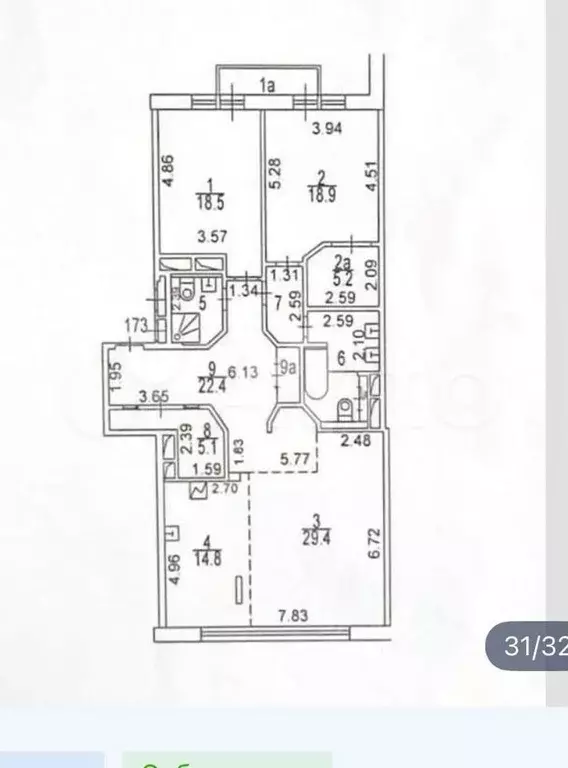 3-к. квартира, 135 м, 6/8 эт. - Фото 0