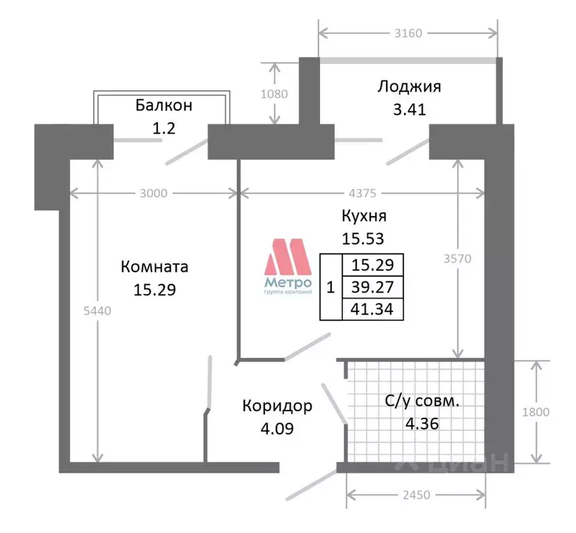 1-к кв. Ярославская область, Ярославль 2-й мкр,  (43.88 м) - Фото 1