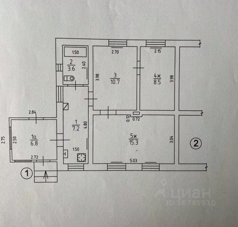 Дом в Калининградская область, Светлый Береговая ул., 13 (52 м) - Фото 1