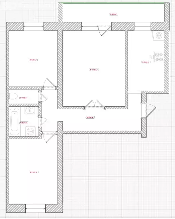 3-комнатная квартира: Ярославль, улица Ньютона, 63к5 (61.5 м) - Фото 1