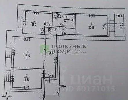 3-к кв. Орловская область, Орел Московское ш., 163А (55.2 м) - Фото 2