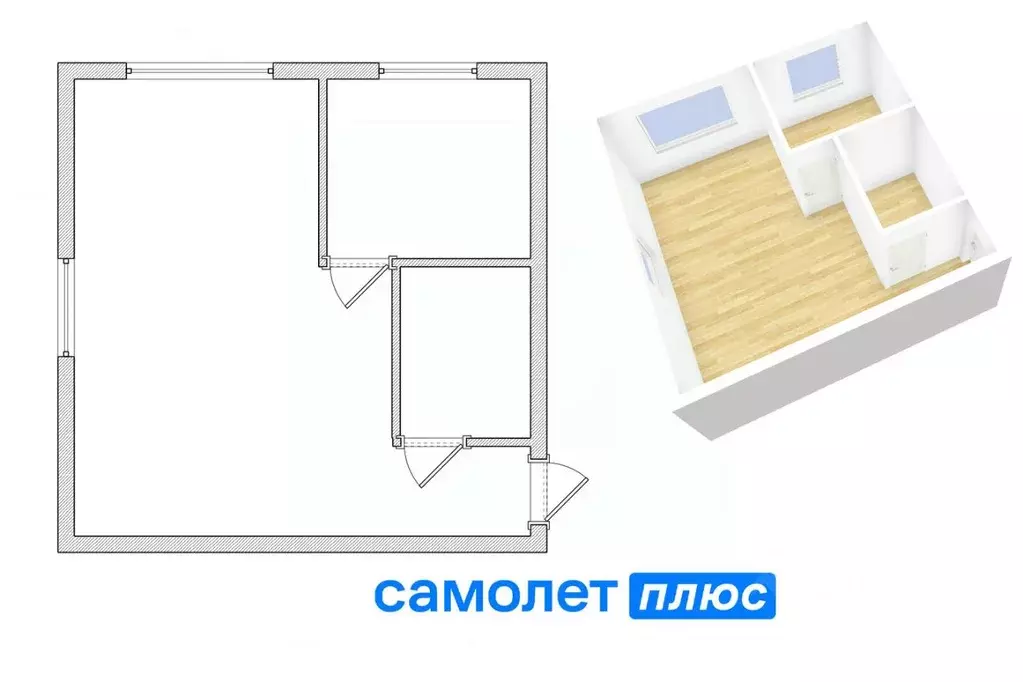 1-к кв. Кемеровская область, Кемерово Весенняя ул., 25 (31.0 м) - Фото 1