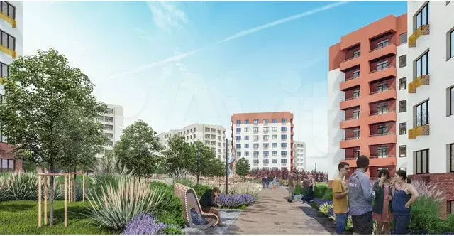 1-к. квартира, 37,1 м, 4/8 эт. - Фото 0