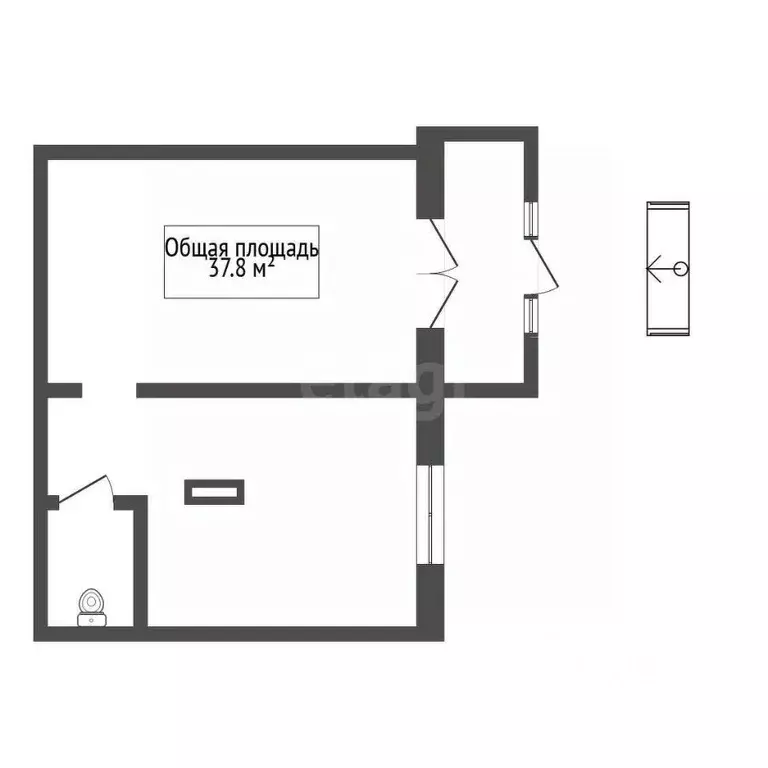 Торговая площадь в Новосибирская область, Новосибирск Родники мкр, ул. ... - Фото 1