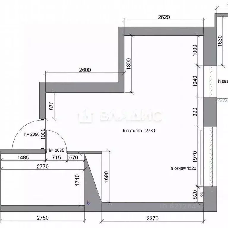 Студия Санкт-Петербург Ириновский просп., 43 (25.8 м) - Фото 2