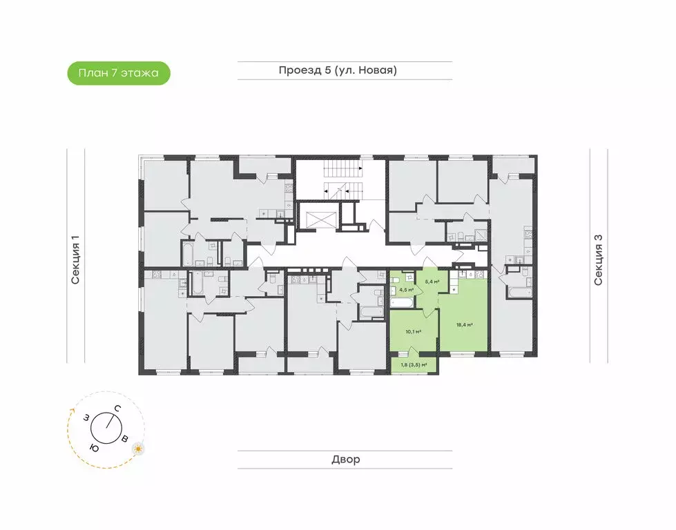 1-комнатная квартира: Екатеринбург, микрорайон Академический, 20-й ... - Фото 1