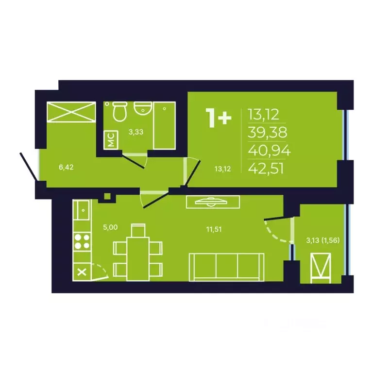 1-к кв. Башкортостан, Уфа ул. Майора Доставалова, 7 (40.6 м) - Фото 1