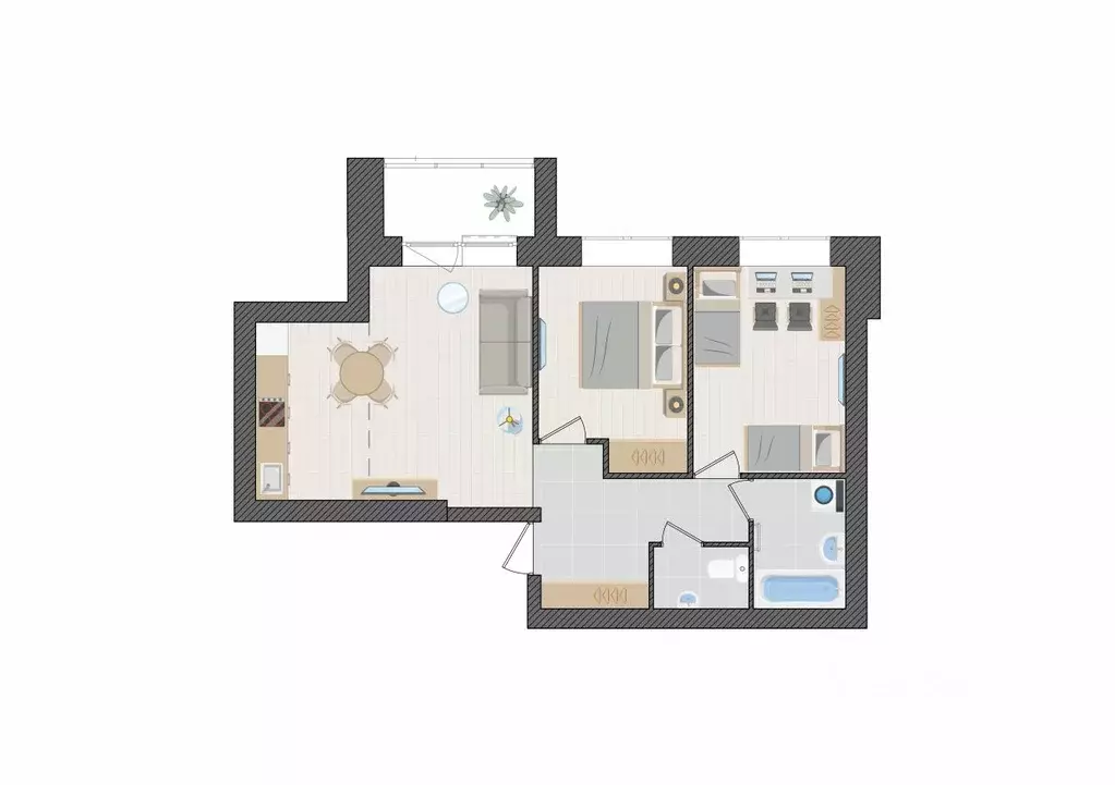 3-к кв. Кировская область, Киров ул. Капитана Дорофеева, 22 (59.4 м) - Фото 1