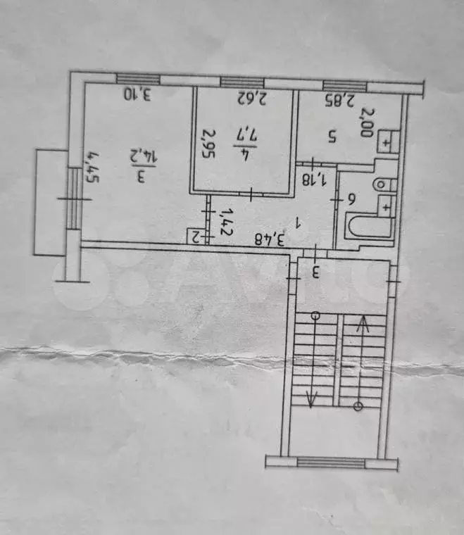 2-к. квартира, 37 м, 2/5 эт. - Фото 0