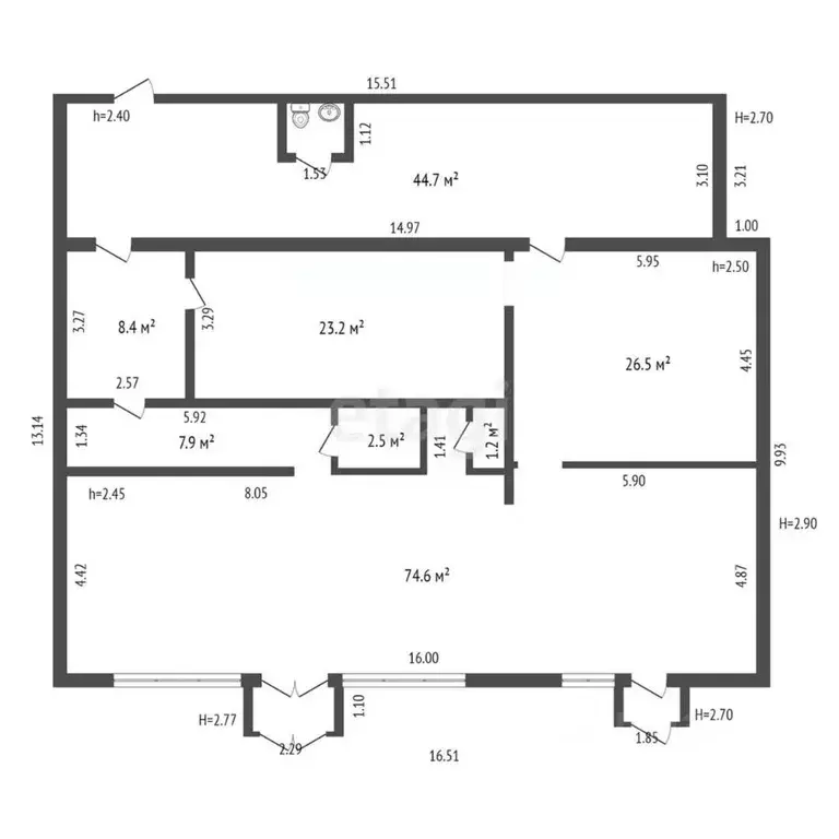 Торговая площадь в Ямало-Ненецкий АО, Надымский район, Пангоды пгт ул. ... - Фото 2