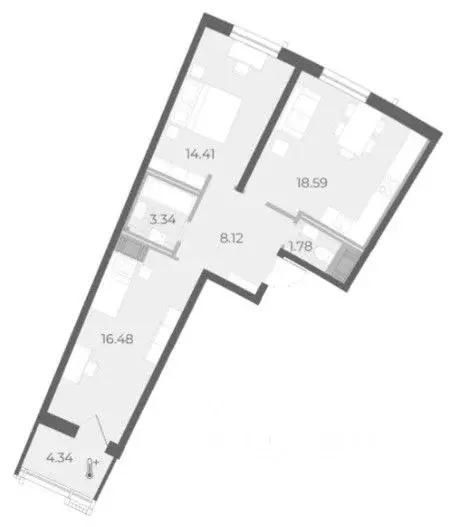 2-к кв. Санкт-Петербург просп. Крузенштерна, 4 (62.72 м) - Фото 0