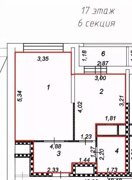 1-к кв. Москва 6-я Радиальная ул., 7/1к2 (40.8 м) - Фото 2