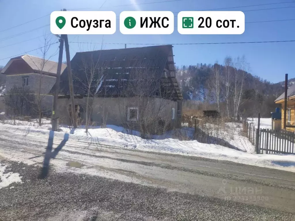 Участок в Алтай, Майминский район, с. Соузга Молодежная ул., 16 (20.0 ... - Фото 1