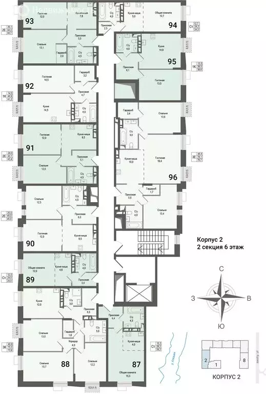 2-комнатная квартира: Королёв, микрорайон Первомайский, ЖК ... - Фото 2