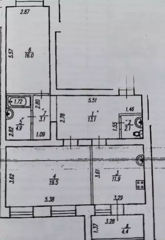 2-к кв. Башкортостан, Уфа ул. Георгия Мушникова, 15/3 (70.6 м) - Фото 1