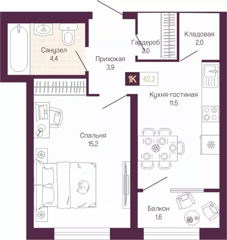 1-к кв. Нижегородская область, Нижний Новгород ул. Тургенева (40.6 м) - Фото 1