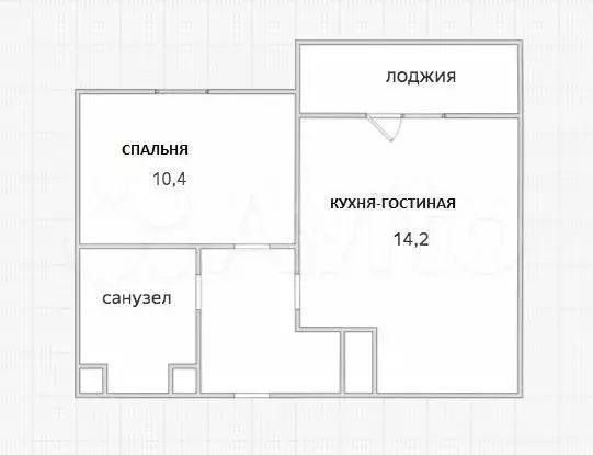 1-к. квартира, 33,5 м, 8/17 эт. - Фото 0