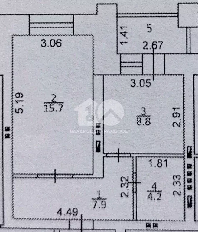1-к кв. Новосибирская область, Бердск Первомайская ул., 129А (36.7 м) - Фото 2