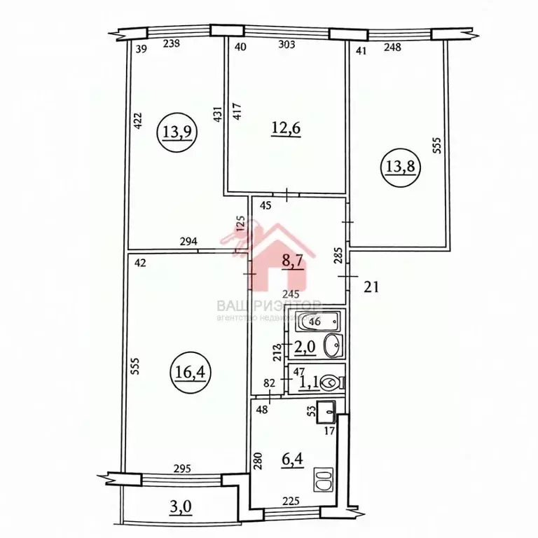 4-к кв. Самарская область, Самара Ташкентская ул., 99 (76.0 м) - Фото 1