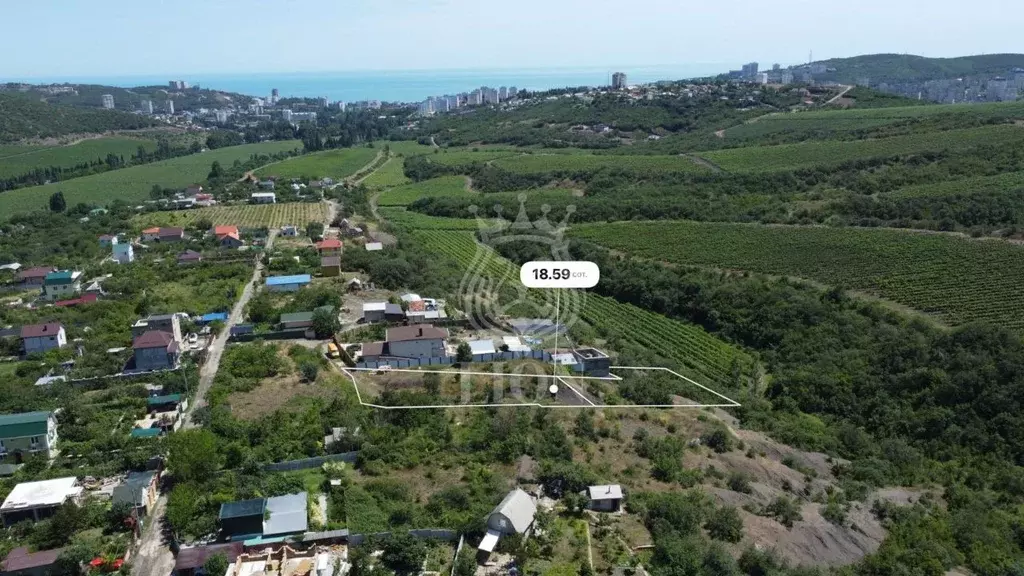 Участок в Крым, Алушта муниципальный округ, с. Нижняя Кутузовка  ... - Фото 1