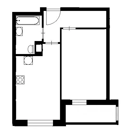 1-к кв. Санкт-Петербург дор. Кушелевская, 6к1 (42.5 м) - Фото 2