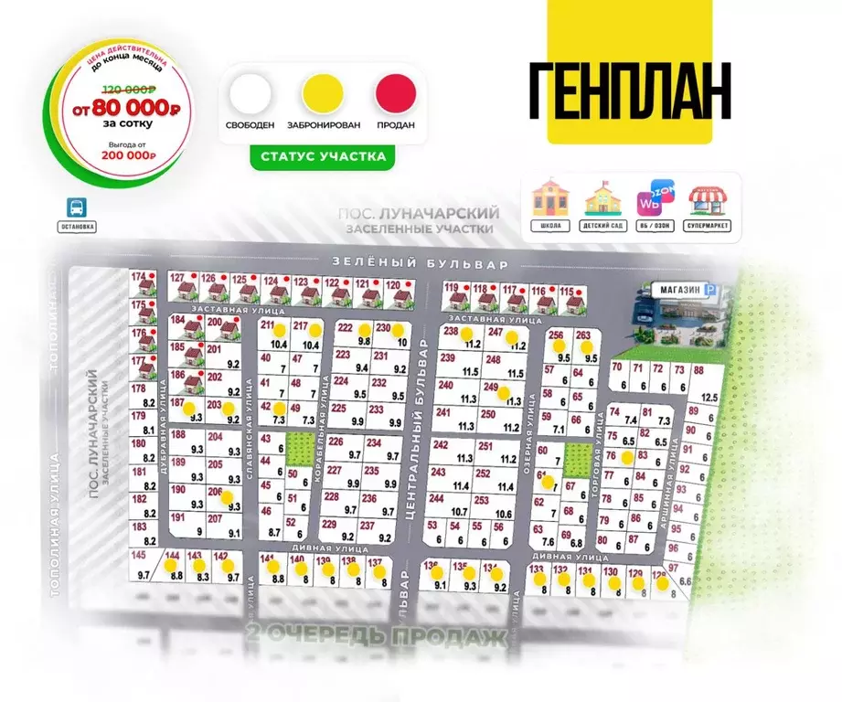 Участок в Самарская область, Ставропольский район, с. Ягодное  (7.0 ... - Фото 1