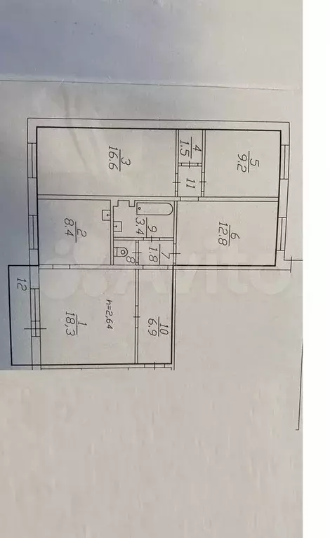 4-к. квартира, 81,3 м, 7/10 эт. - Фото 0