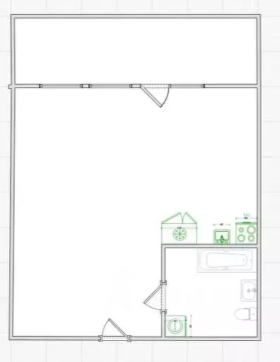 Студия Тульская область, Тула Петровский квартал мкр, ул. Маршала ... - Фото 1