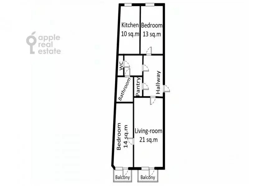 3-к кв. Москва Тверская ул., 27С2 (72.0 м) - Фото 2