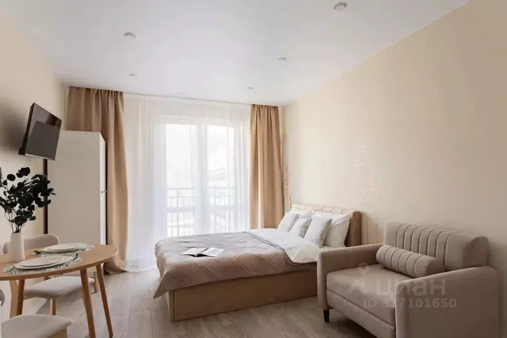 Студия Краснодарский край, Сочи ул. Искры, 88к3 (25.0 м) - Фото 0