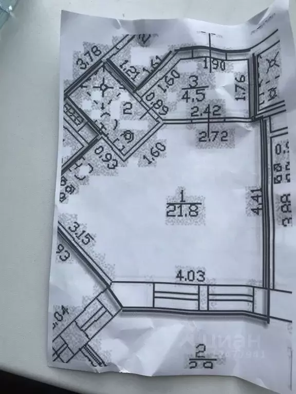 Студия Санкт-Петербург ул. Глухая Зеленина, 4 (29.2 м) - Фото 1