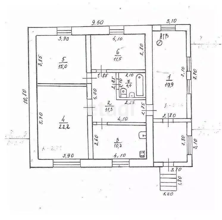 Дом в Тульская область, Волово рп ул. Хрунова, 42 (95 м) - Фото 1