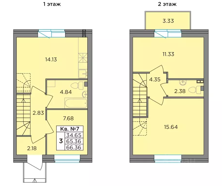 Таунхаус в Ленинградская область, Тосненский район, Федоровское ... - Фото 1