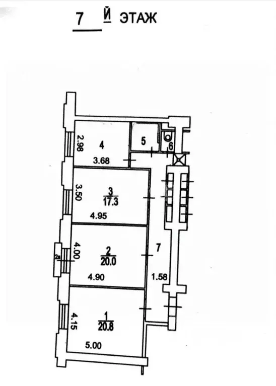 3-к кв. Москва 1-й Краснокурсантский проезд, 1/5 (90.2 м) - Фото 1