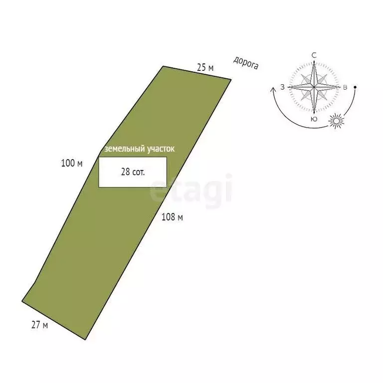 Участок в село Хохлово, Луговая улица (28 м) - Фото 1