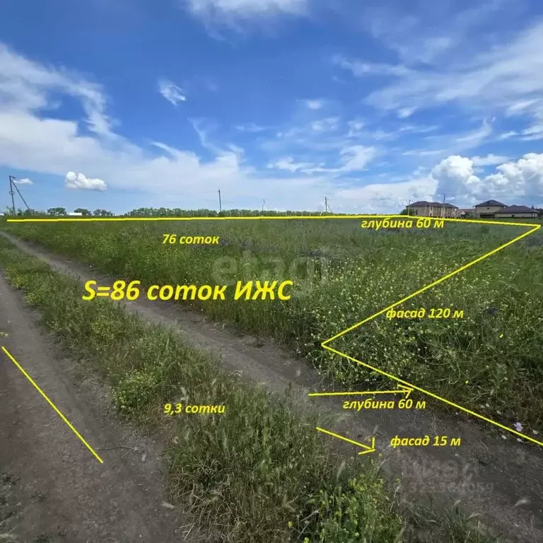 Участок в Краснодарский край, Анапа муниципальный округ, с. ... - Фото 1