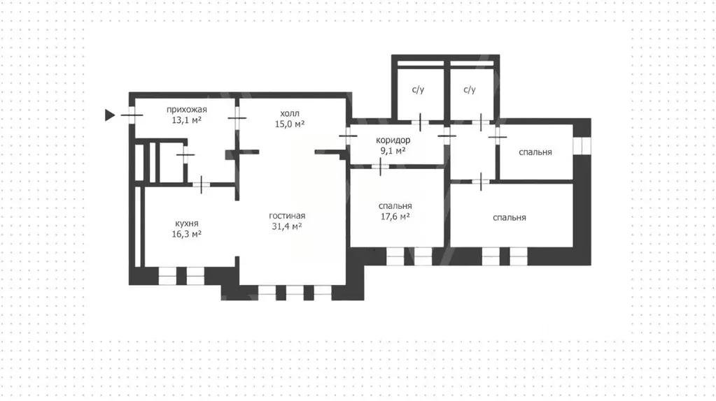 4-к кв. Москва Тверская ул., 28к2 (145.4 м) - Фото 1