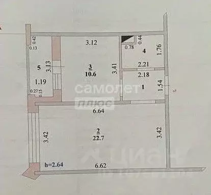 1-к кв. Липецкая область, Липецк ул. И.В. Свиридова, 4 (40.3 м) - Фото 2