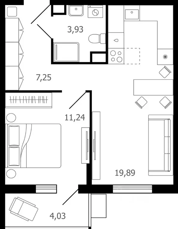 2-к кв. Московская область, Раменское ул. Семейная, 7 (43.5 м) - Фото 0