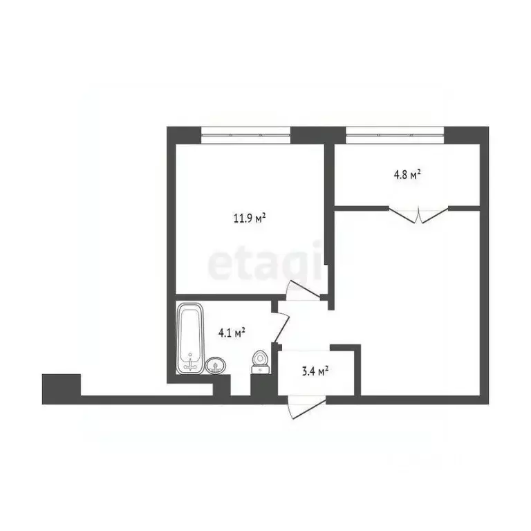 1-к кв. Вологодская область, Вологда ул. Возрождения, 35к1 (38.7 м) - Фото 2