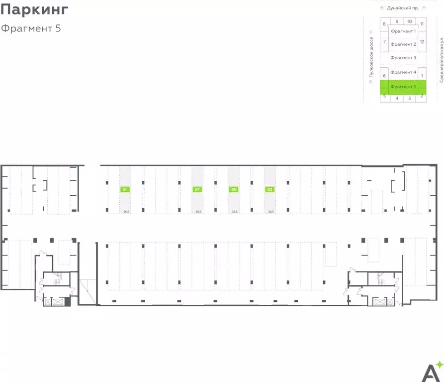 Гараж в Санкт-Петербург Аквилон Ливз жилой комплекс (27 м) - Фото 1