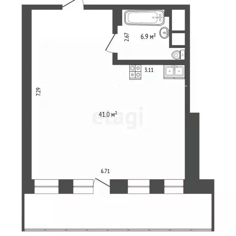 2-к кв. Москва Витро Вилладж База отдыха, к3 (58.3 м) - Фото 2