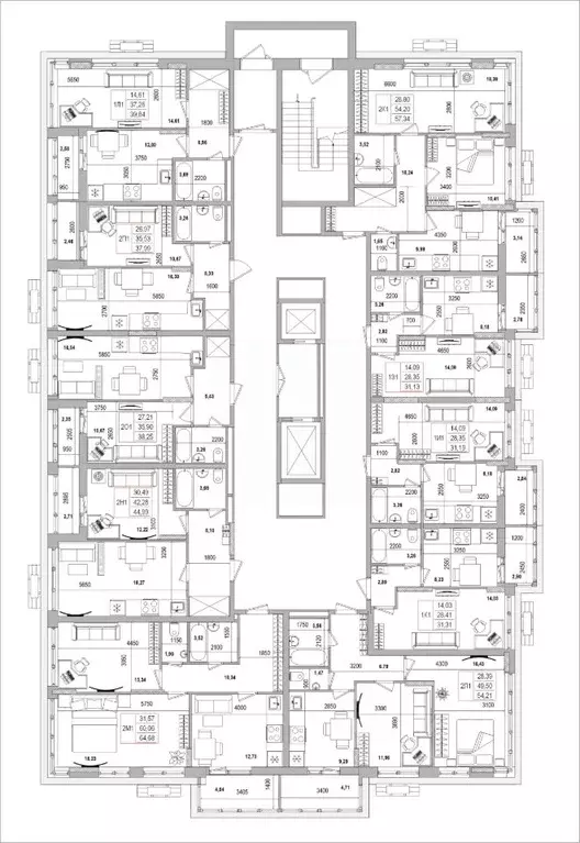 2-к кв. Белгородская область, Белгород Славянская ул. (57.34 м) - Фото 1