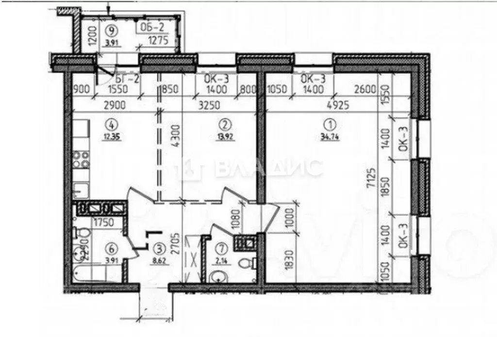 2-комнатная квартира: Иркутск, улица Якоби, 12 (79.5 м) - Фото 0