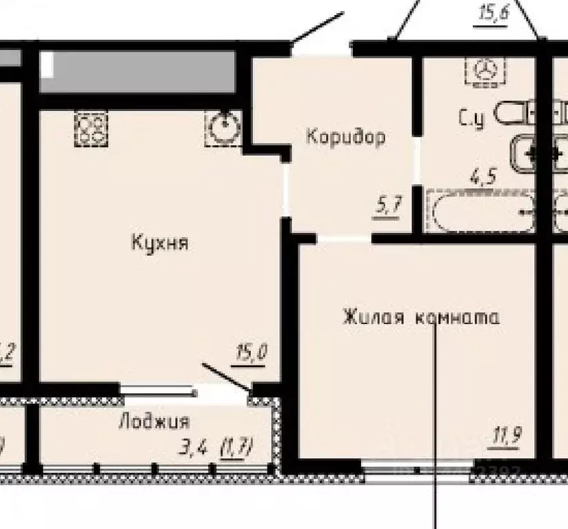 1-к кв. Свердловская область, Екатеринбург ул. Отрадная, 1/2 (41.0 м) - Фото 0