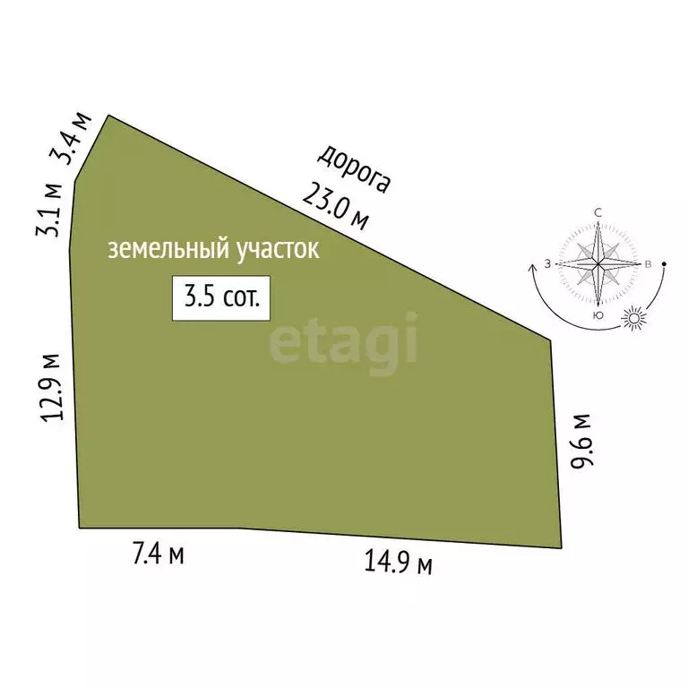 Участок в Миасс, СНТ Урал-5 (3.5 м) - Фото 0