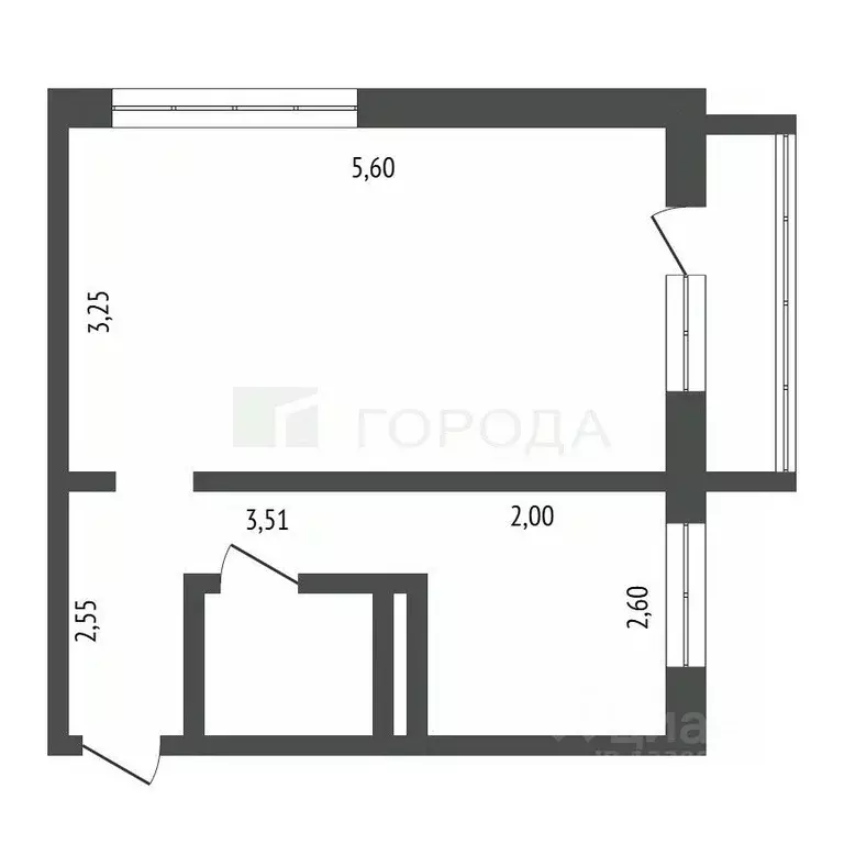 1-к кв. Кемеровская область, Новокузнецк ул. Кутузова, 30 (31.0 м) - Фото 2